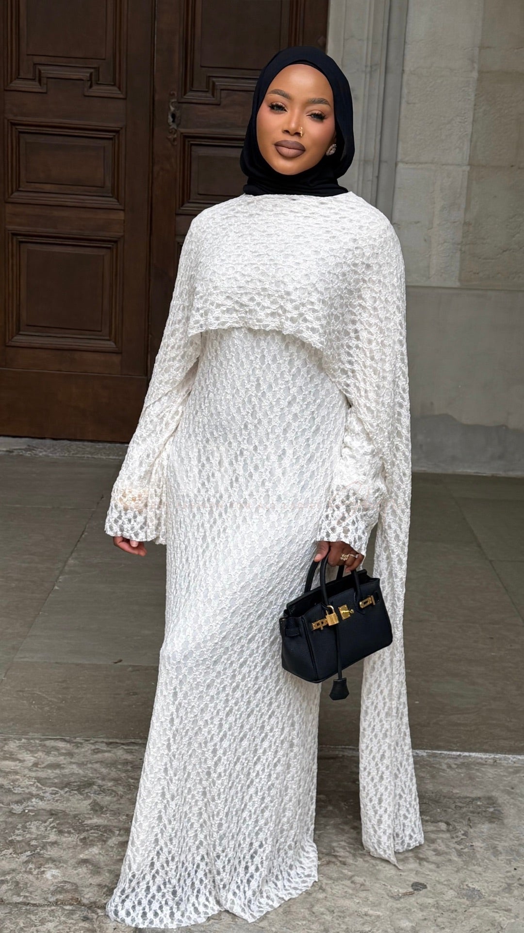 ROBE DENTELLE BEIGE